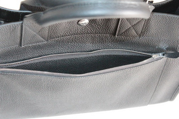 Replica Hermes Cowhide Cabag Weekender Bag Black 6008 On Sale